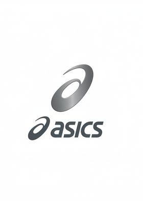 Logo Asics moderne sur fond blanc